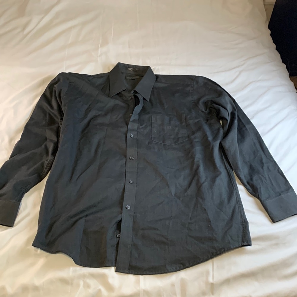 Salvatore Pellegrino Black Dress Shirt
